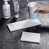 Ryohan 珪藻土トレー 畝織り歯ブラシスタンド 石鹸置き 歯磨きマット ドライング 水切り...