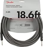 Fender シールドケーブル Professional Series Instrument Cable, 18.6', Gray Tweed