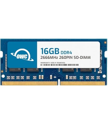 Amazon.co.jp: OWC 16GB DDR4 2400MHz PC4-19200 CL17 1.2V 260ピン SO