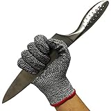 防刃手袋 左右セット 軍手グローブ 作業用手袋 作業グローブ カットガード 切れない手袋 耐切創レベル５ サ食品グレード保護安全キッチンカット耐性リガー手袋 (L)