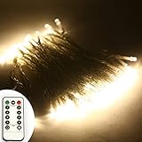 ER CHEN(TM) 8 Lighting Model Indoor and Outdoor Waterproof Battery Operated 100 LED String Lights on