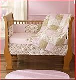 Step by Step Contempo 4 Piece Crib Set- Pink & Brown by Step by Step