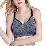 iisport 2パック、シームレススリープブラブラレットレディースマタニティ授乳ブラマタニティ&授乳用に US サイズ: XL