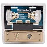 Old Time Mortise Lock Crystal Knob Set Skeleton [並行輸入品]