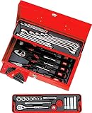KTC(ケーテーシー) 9.5sq.工具セット(型開きメタルケース)43点組 SK3434S