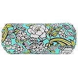 acortile 抱っこひも収納カバー M 日本製 【フラワーホワイト×ボーダー】 90日保証 リバーシブル 裏生地ボーダー シッカリ生地