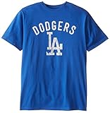 MLB Los Angeles Dodgers画面印刷ショートスリーブTシャツ XL ブルー