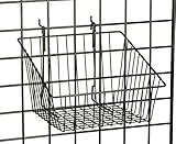 12 " x 12 "メタルGridwall SlatwallバスケットフックW / – ブラック。