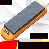 包丁砥石 , 両面砥石 240/320仕上げ研ぎ石 家庭プロ汎用 研ぎ器 ゴム台付