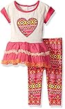 Youngland Baby Girls' Heart Tutu Dress with Knit Aztec Legging Multi 18 Months [並行輸入品]