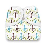 Thirsties Snap Diaper Cover, Blackbird, X-Small by Thirsties