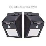 MAXAH ２個セット 人感センサーライト ソーラーライト 玄関ライト 夜間自動点灯 ８LED