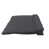 HONBAY Microfiber Cloth 6-Inch Hook and Loop Reusable Fastening Velcro Cable Ties, Set of 50, Black 