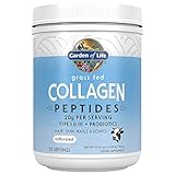 Garden of Life Grass Fed Collagen Peptides Powder - Unflavored, 28 Servings, Collagen Powder for Women Men Hair Skin Nails Joints, Collagen Protein Powder, Collagen Supplements, Hydrolyzed Keto