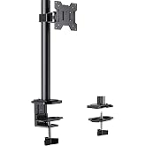 HUANUO (ファーノー) モニターアーム ディスプレイアーム 1画面 シングル 10～32型 耐荷重1～8kg | VESA75×75mm/100×100mm グロメット&クランプ式 多角度調節可能 在宅ワーク ゲーミング デスク周り 便利グッズ