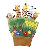 【ノーブランド品】知育玩具 指人形 グローブ 手袋人形 動物