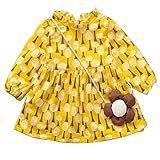 YY-Natuhi ベビー服 子供服 女の子 ワンピース キッズ ドレス 新生児 ボディースーツ ベビー 長袖 赤ちゃん 入学式 出産祝い 七五三 綿 ベビースーツ 木の葉 かわいい (100cm, 