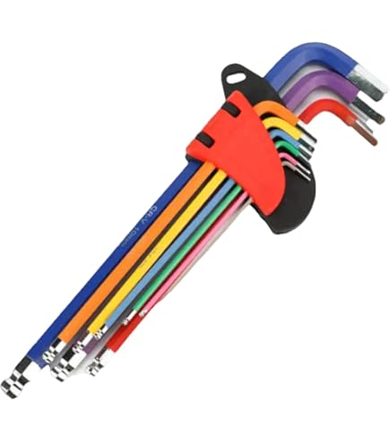 Amazon | 六角レンチセット ボールポイント アーレンキー ロング L型