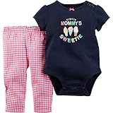 カーターズ Carter's ロンパース ボディスーツ 半袖 ＆ パンツ 綿100% 2点セット 2-Piece Bodysuit & Pant Set 24M (83-86cm)