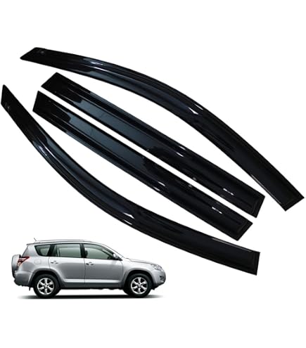 thumbnail image 2 of Silscvtt Outer Window Weatherstrip Sweep Belt Set For Toyota RAV4 2006-2008 - Black Rubber 2 of 4