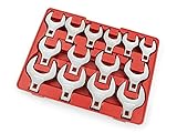 TEKTON 2585 1/2-Inch Drive Jumbo Crowfoot Wrench Set Inch 1-1/16-Inch - 2-Inch 14-Piece [並行輸入品]
