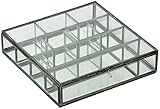 キーストーン ガラスコレクションパーティションケース スクエア ブラック