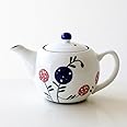 ティーポット 急須 おしゃれ 陶器 和食器 日本製 有田焼 粉引ポット 花の実 [msg9151]
