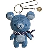 【リラックマ】デニムぬいぐるみキーチェーン★デニムシリーズ★