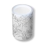 Uneekeeブラック/ホワイトFlorals Tealight