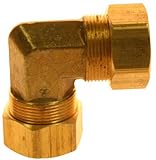 Aviditi 90828 1/2-Inch Compression with 90-Degree Elbow, Brass, (Pack of 5) by Aviditi