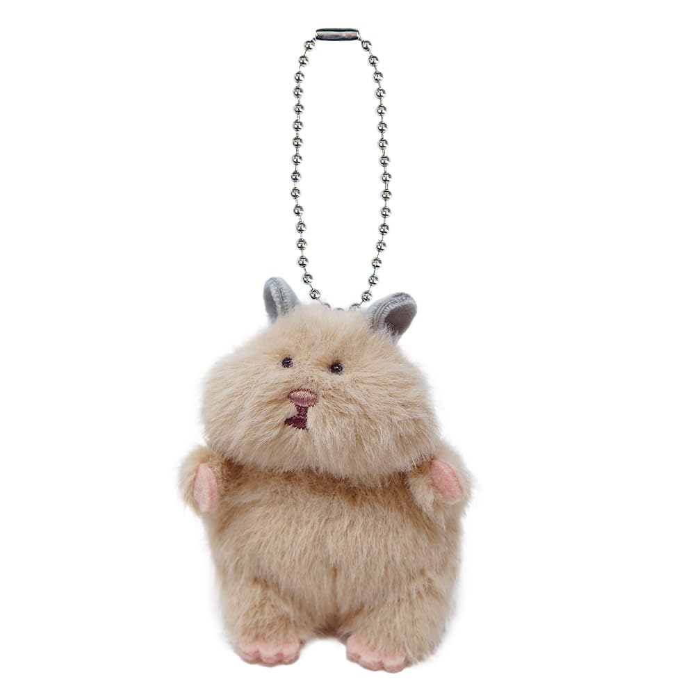 りぶはあと マスコットチャーム はむにぎり きなこ (全長約8cm) ハムスター キーホルダー もちもち 虚無 47911-13