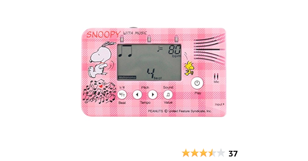 Amazon Snoopy With Music Stm 12p チューナー 楽器 音響機器