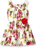 The Children's Place Little Girls and Toddler Sleeveless Printed Dress Paris Rose 3T [並行輸入品]