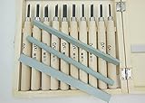 CHENGYIDA 彫刻刀 10本セット 砥石付き(3本)収納ケース付き 切削工具 のみセット 彫刻・木工 収納ケース付き 木製柄 手彫り 木彫り 版画 篆刻