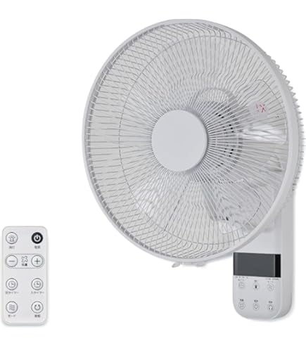 Amazon | おおたけ 扇風機 壁掛け型 フルリモコン式 ホワイト