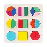 Better baby 木のおもちゃ 幾何認知 形合わせ 積み木 型はめ パズル 幼児 知育玩具 a3