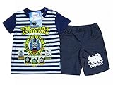 トーマス パジャマ (90㎝/紺縞) 半袖Tスーツ サイズ９０ｃｍ ベビー服 キッズ 子供用 Tシャツスーツ