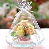 プリザーブドフラワーIPFA プリザーブドフラワー ギフト 『ガラスドーム エンジェル (ピーチ＆イエロー)』