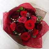 【プロポーズ・お祝いなどに】プリザーブドフラワー/ ワイン花束