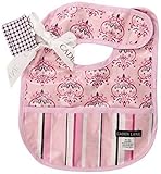 Caden Lane Luxe Collection Pinstripe Coated Bib, Girl by Caden Lane