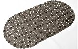 Adwaita PebbleデザインLargeバスマットアンチスリップと金型Resistant ( 15 " 31 " ) 15"*31" シルバー BT-M