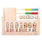 Bolayu Children Baby Kids Learning Developmental Versatile Flap Abacus Wooden Toys