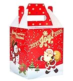 10クリスマスクリスマスギフトボックス、サンタクロースと雪だるま装飾