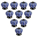 abcGoodefg® Ceramic Pumpkin Knobs for Dresser Drawer Kitchen Cabinet Door Cupboard Pulls Handles (Ro