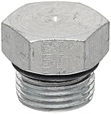 Eaton Weatherhead 7237X8 Carbon Steel Straight Thread O-Ring Adapter, Hex Head Plug, 1/2 O-Ring Boss