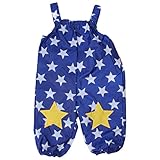 Kids Foret（キッズフォーレ） ポップな総柄お砂場遊び着 サロペットタイプ　B81811 (90cm, ブルー（星柄）)
