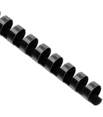 2 comb binding spines Qty 100 2-inch Black Plastic Combs 50mm 19 Loops : Office Products style binding machine and 19 TruBind 50mm (2 In.) Comb