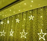 Jimeng　LED星イルミネーションライト　屋内外装飾用　ガーデン、ホームズ、結婚式、クリスマスパーティー　飾りスター　ウォームホワイト