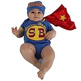 Sozo baby-boys新生児スーパーベビーボディスーツとキャップセット