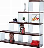 収納 ラック シェルフ ♪東谷家具 ステアラック 4D HAB-703BR ＜W164×D35×H158cm＞ 【AZUMAYA】 インテリア家具 ファミリー 一人暮らし シンプル おしゃれ